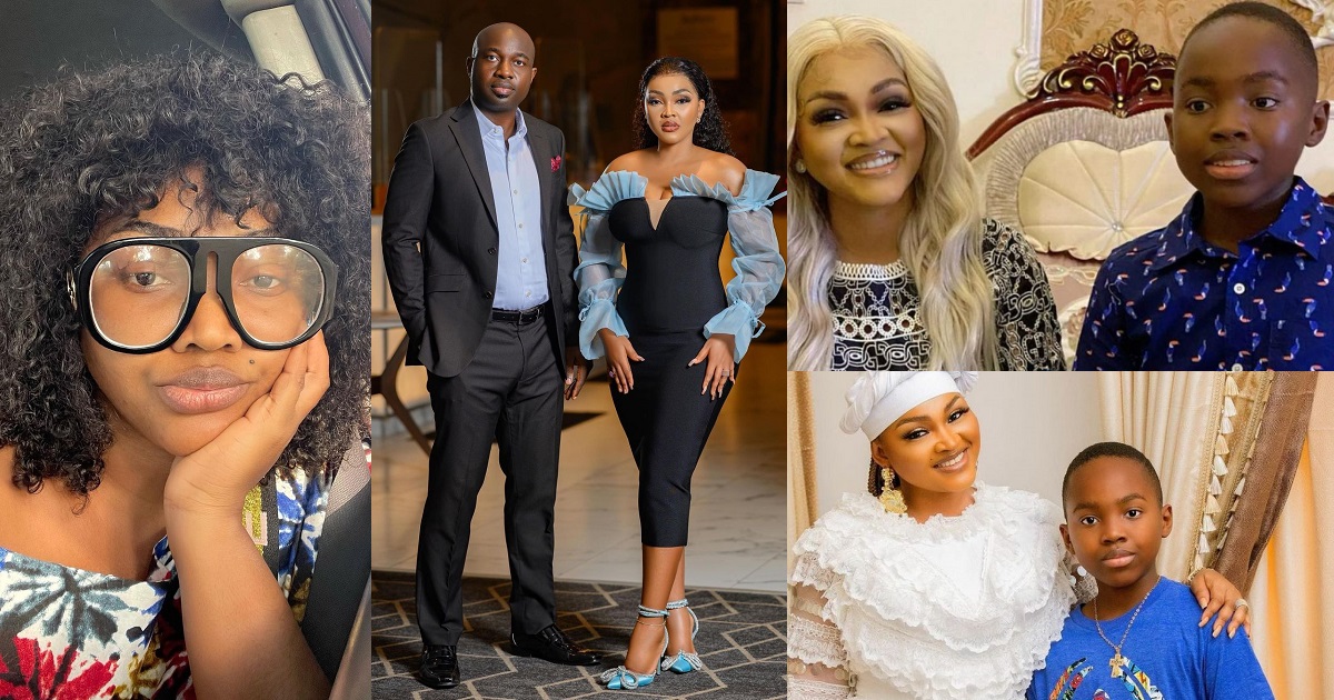 “If you know you know” – Nigerians react to striking resemblance between Mercy Aigbe’s new boo and her ex-husband’s son