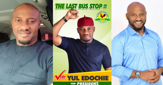 Actor Yul Edochie prays