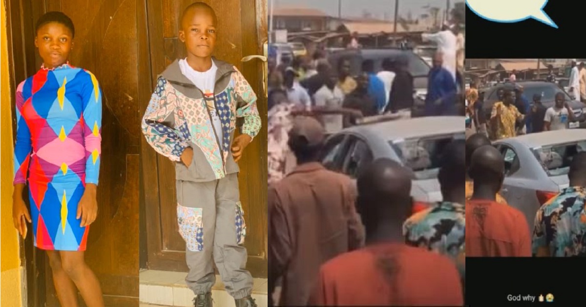 Two siblings crushed to death by reckless driver in Ogun (video)
