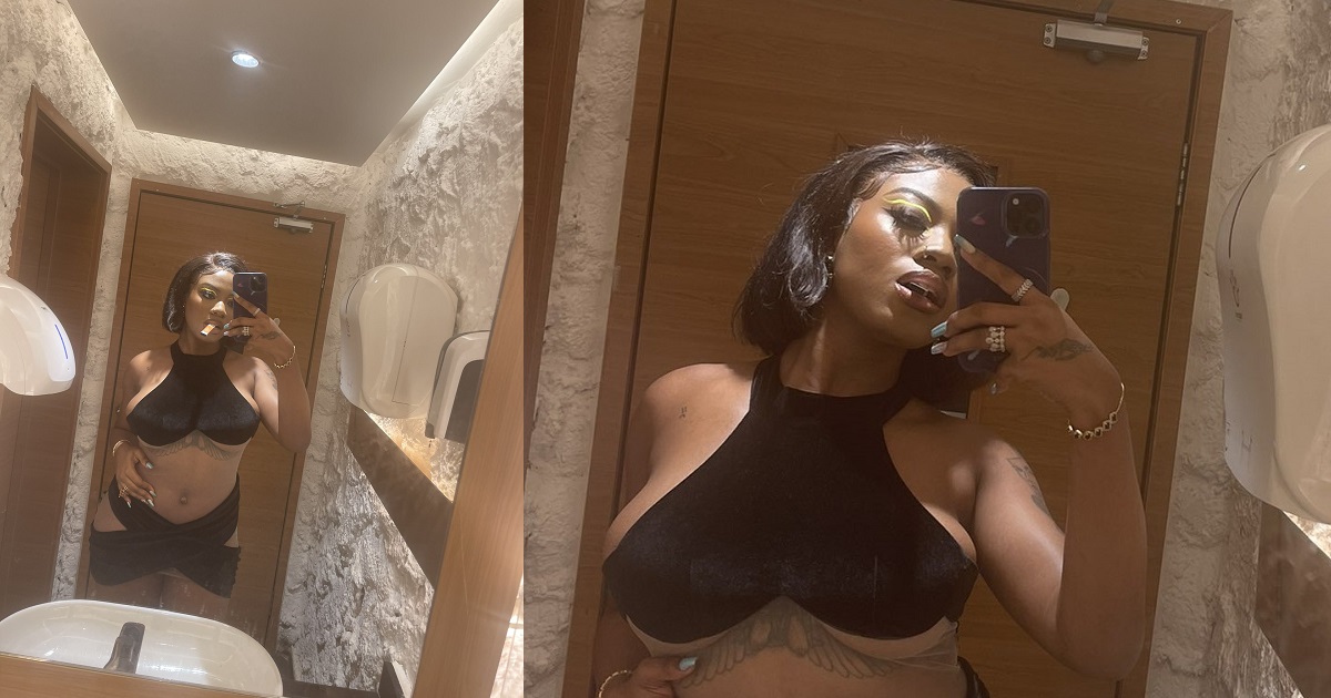 Everyone here is just looking at me – BBNaija’s Angel writes as she shares photos of outfit she wore out