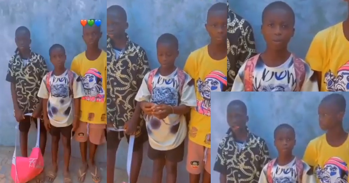 “We wan hustle, we wan do yahoo” – Three Teenagers tell a man after knocking at his gate in Edo State (Video)