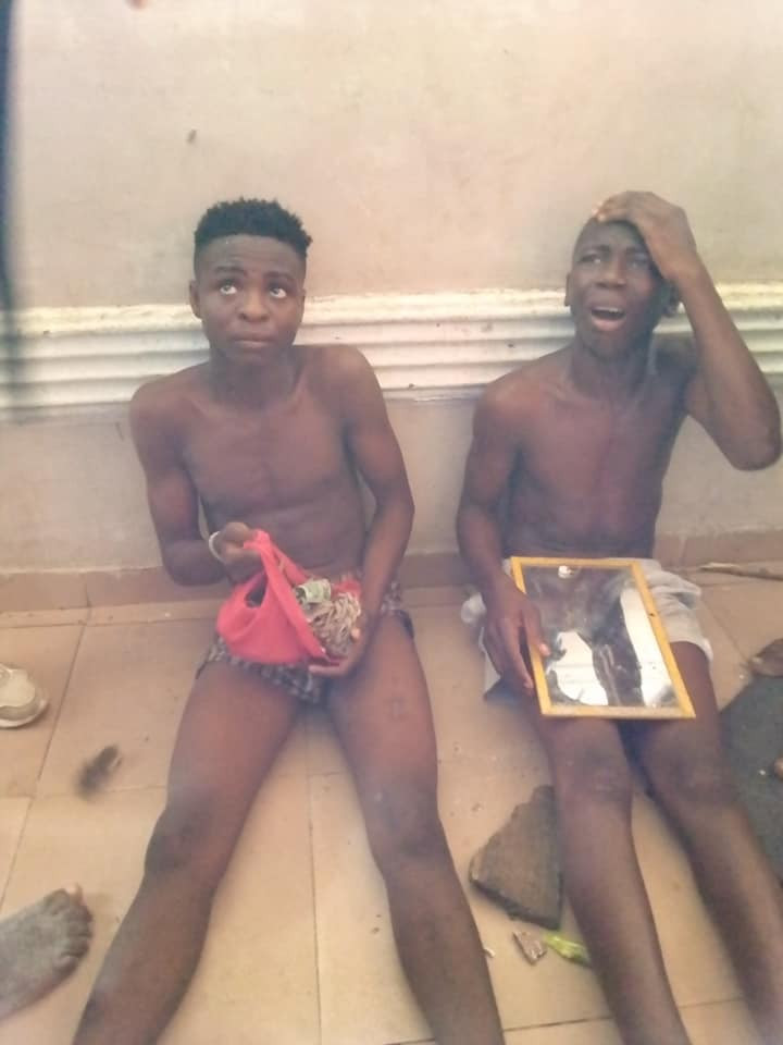Two teenagers caught 