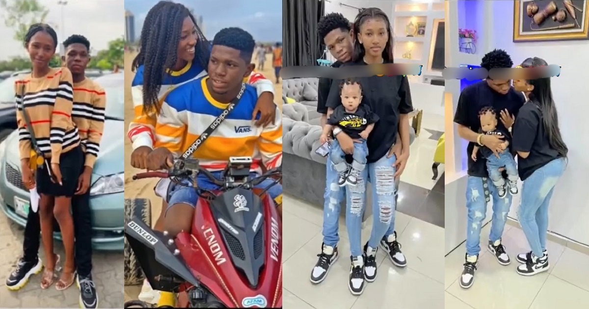 “Where’s the wedding photos? Una no marry born pikin” – Couple’s lovely transformation video stirs reactions (WATCH)