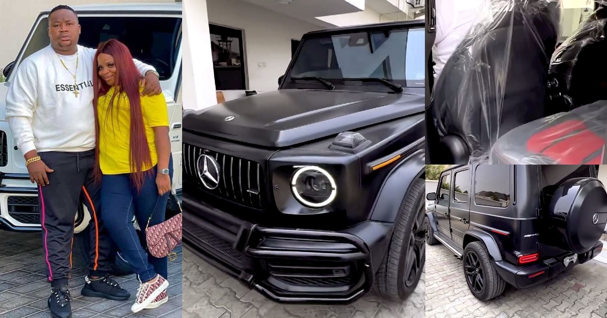 Cubana Chief Priest gifts his wife a ‘tear rubber’ Mercedes Benz G-class as birthday gift (video)