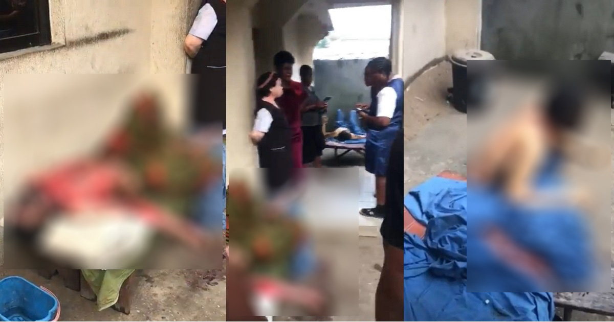 Woman sets her ex-boyfriend on fire in Abia state after she discovered he was about to marry another woman after he dumped her. (video)
