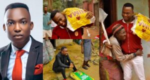 Dr. Gospel Agochukwu distributes