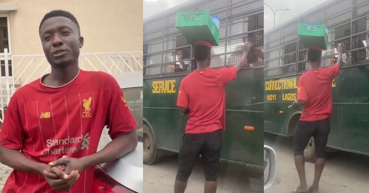 “Even though I am poor, I gave the prisoners money because I have freedom” – Generous traffic hawker in viral video shares