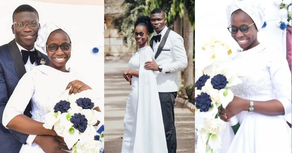 Beautiful Nigerian bride goes all natural on her wedding day; no makeup and accessories (Photos/video)
