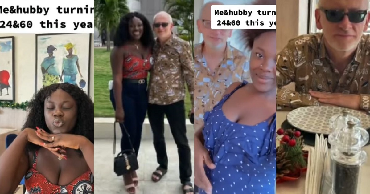 23-year-old Nigerian lady shows off her older white lover (video)