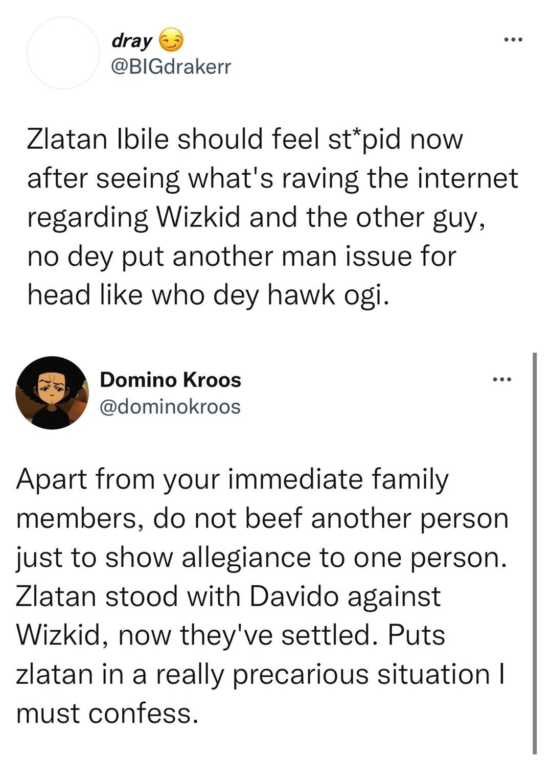 “Zlatan Ibile’s mental health was not even considered” – Twitter Users drag Zlatan Ibile after Wizkid and Davido hugged and reconciled. 5 maxresdefault6 1