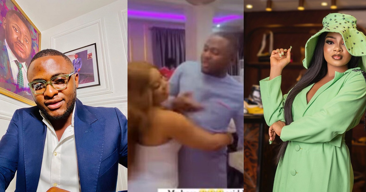 Ubi Franklin jokingly pushes reality star, Queen away as she gets ‘romantic’ with him (video)