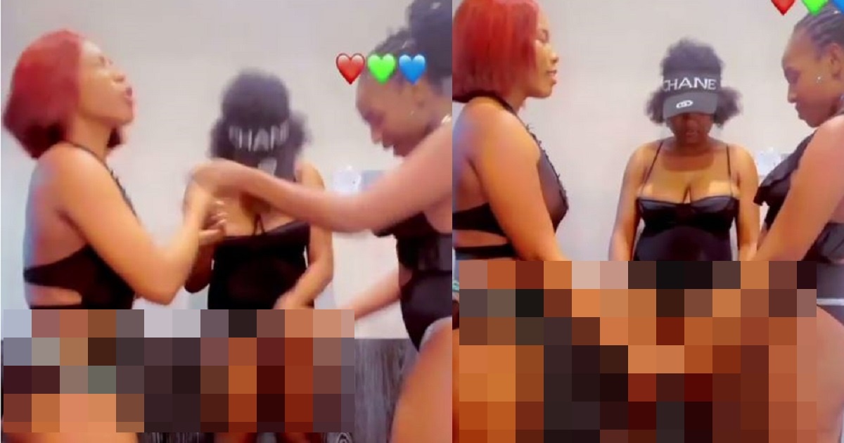 “God touch the hearts of men to spray us their hard earned money” – Strippers spotted praying in tongues to ‘increase sales’ (video)