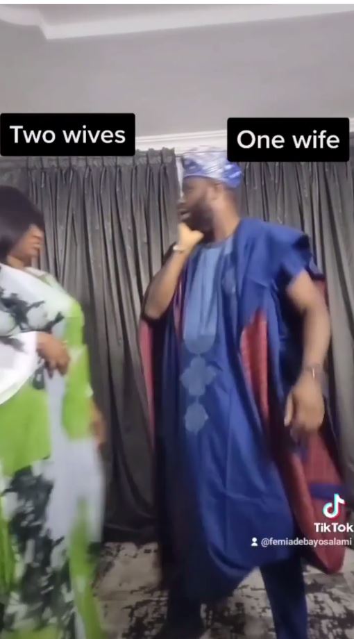 Actor, Femi Adebayo wife’s epic reaction after he showed interest in taking a second wife (video) 4 u8i