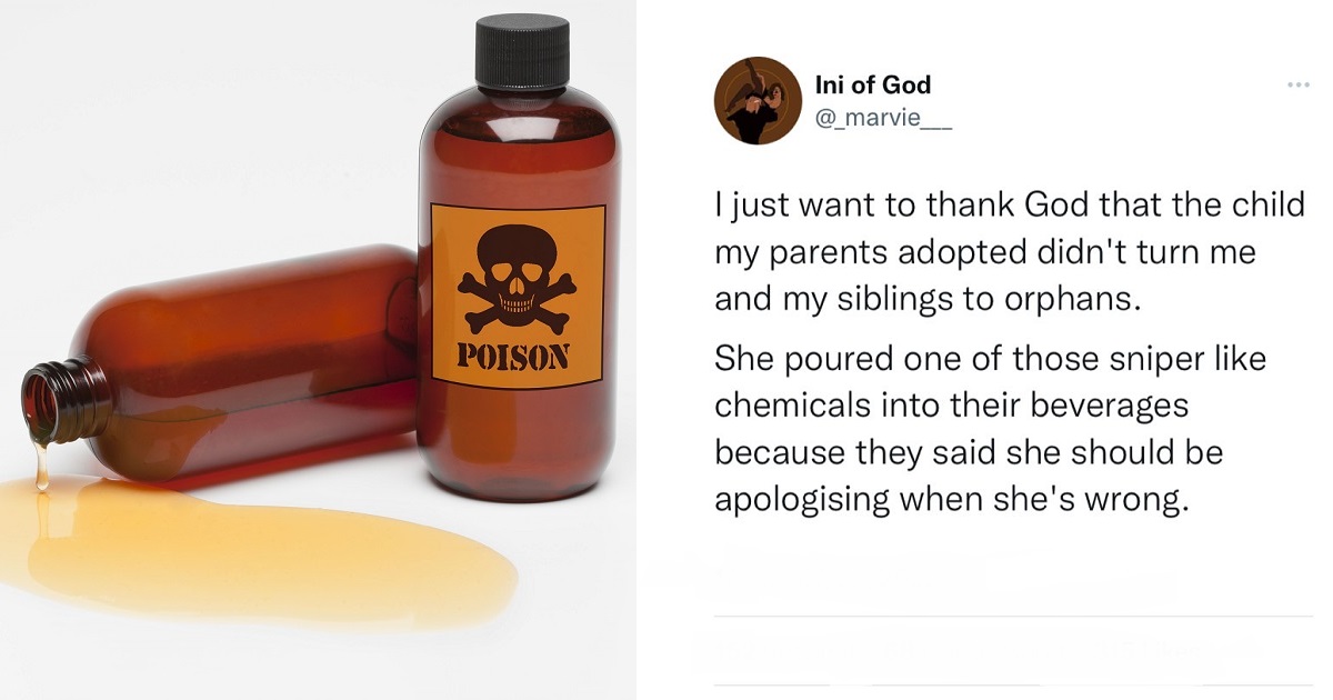 10-year-old girl reportedly poisons her adopted parents