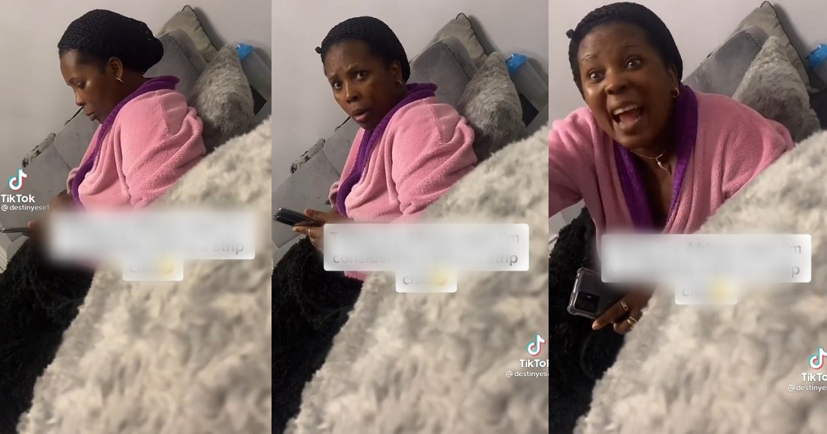 Checkout a Nigerian mother’s hilarious reaction when her daughter said she wants to work in a strip club (Video)