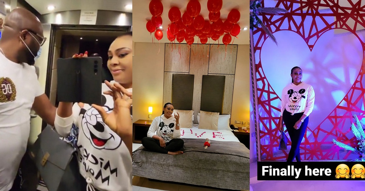 Ehi Ogbebor’s man takes her on a romantic trip for Valentine’s Day (photos/video)