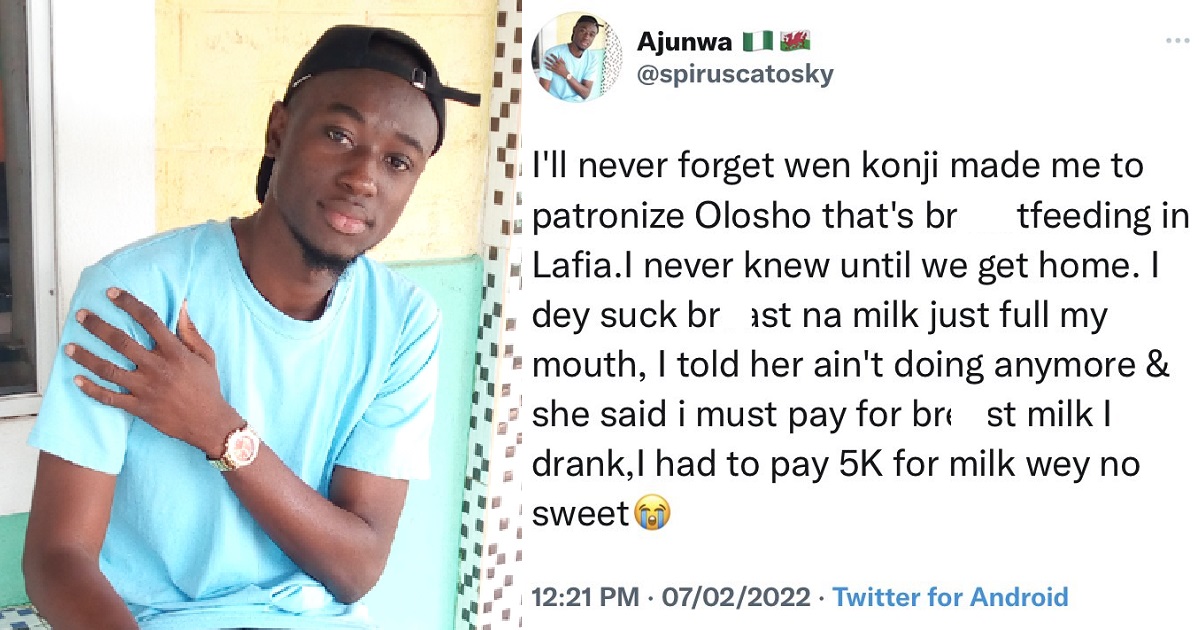 “Konji made me patronize an ol0sho that’s bresstfeeding” – Disappointed Nigerian Man cries out