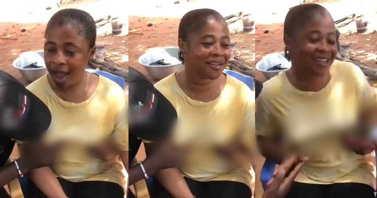 Viral video: Lady allows two ‘area boys’ to publicly fondle her b00bs (Watch)