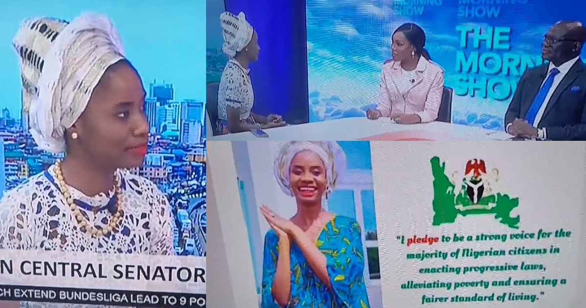 Ogun Central Senatorial aspirant struggles to understand question she was asked during Live TV interview (Video)