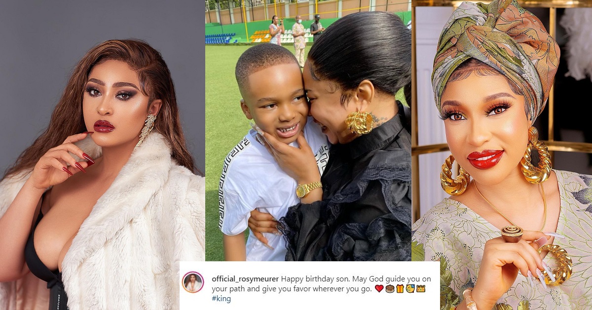 “You can’t post a child on social media when you don’t have a cordial relationship with his mother” – Rosy Meurer dragged over birthday message to Tonto Dikeh’s son, King