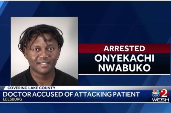 Nigerian doctor arrested