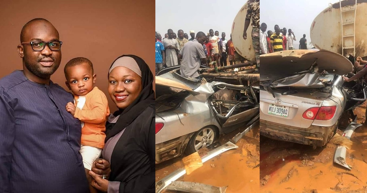 Nigerian man and pregnant wife die in ghastly motor accident, 3-year-old son survives