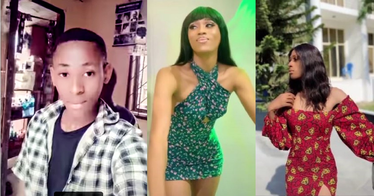 Nigerian cross-dresser shares slideshow of how he turned out after being sent to the university at 17 by his parents (video)
