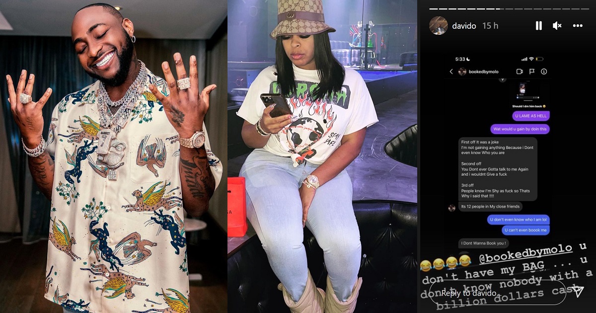 Davido calls out international show promoter for claiming she doesn’t know who he is