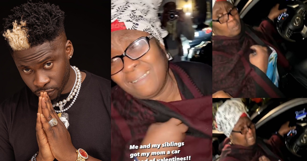 DJ Ecool and siblings move mum to tears as they surprise her with brand new car as early valentines gift (video)
