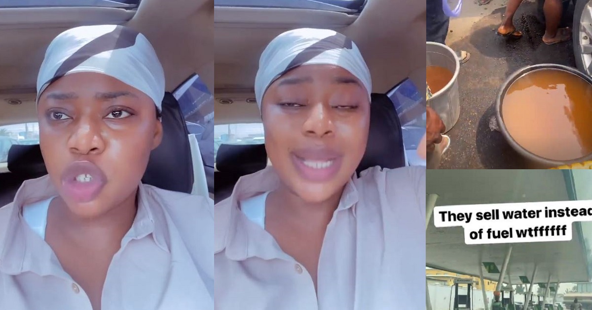 Comedian, Ashmusy calls out Lagos filling station for selling water as fuel (video)
