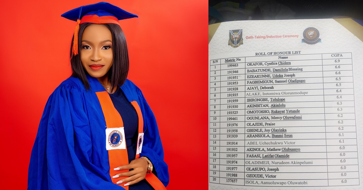 Nigerian lady emerges best graduating student in UI’s Faculty of Pharmacy with a CGPA of 6.9 out of 7.0
