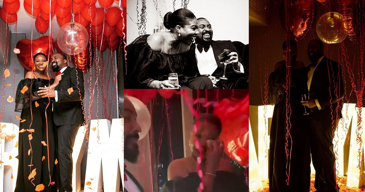 Filmmaker, Kemi Adetiba and her lover, Oscar are engaged (Photos/Video)