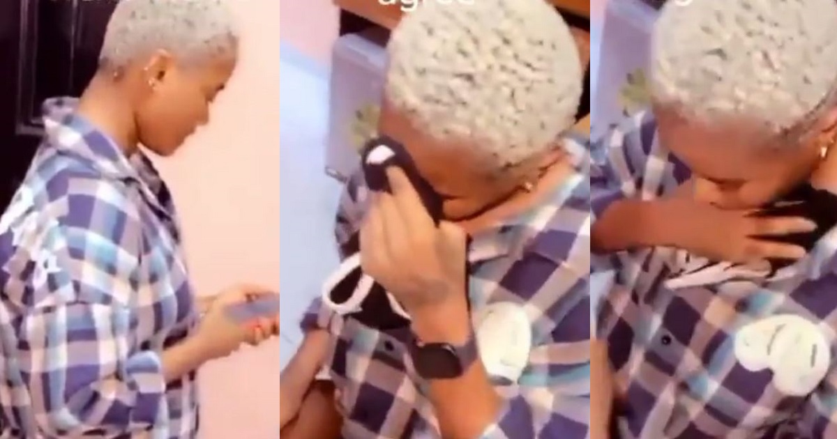 Nigerian lady accosted after posting indecent videos of her friends on social media (videos)