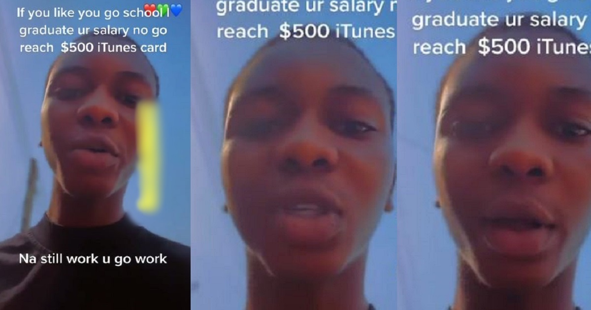 “No matter your degree your salary no go reach $500 iTunes card” – Self employed Nigerian millionaire says as he advises Nigerian youths (video)