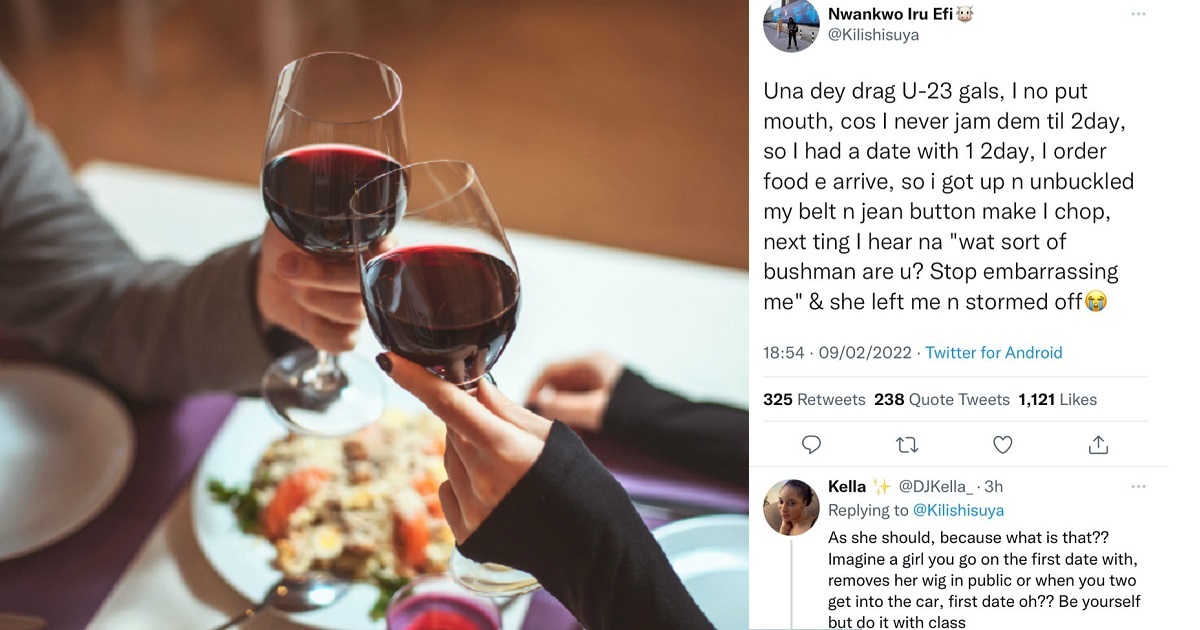 Man shares his date experience with an under-23 girl