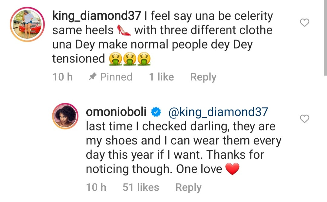 Omoni Oboli replies