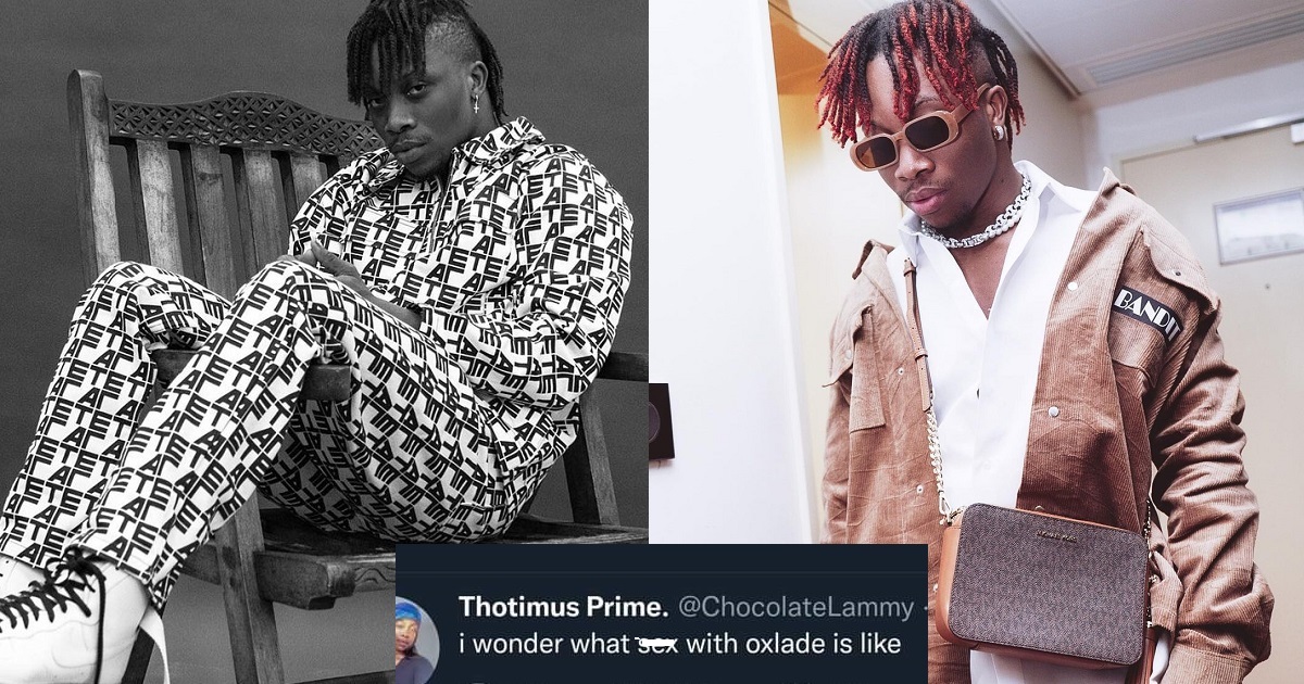 “I wonder what sex with Oxlade is like” – Netizens dig out old tweet of alleged lady in singer, Oxlade’s leaked tape