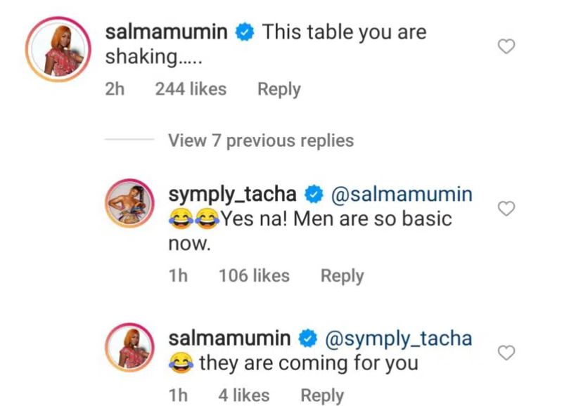 “Some of us are becoming the men we wanted to marry” – Tacha 5 sali