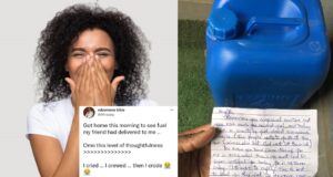 Nigerian lady in tears