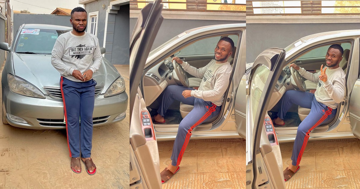 “Better late than never” – Blogger, Tosin Silverdam jubilates as he buys his first car at 31 (photos)