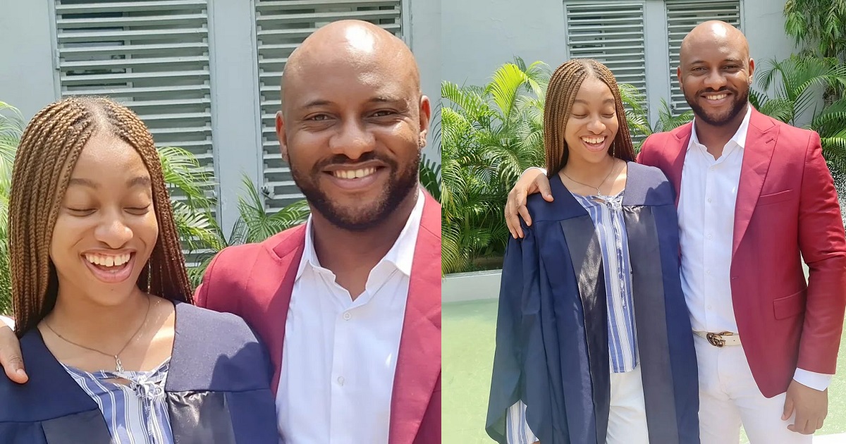 “By their nose, you shall know them” – Yul Edochie writes as he shares photo with his daughter, Danielle