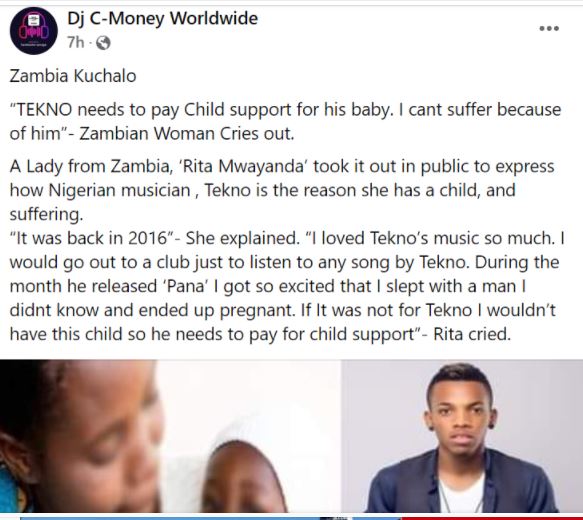 Zambian woman claims 