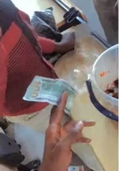 Food hawker rejects $100 from customer, demands N700 payment instead (Video) 3 100 dol