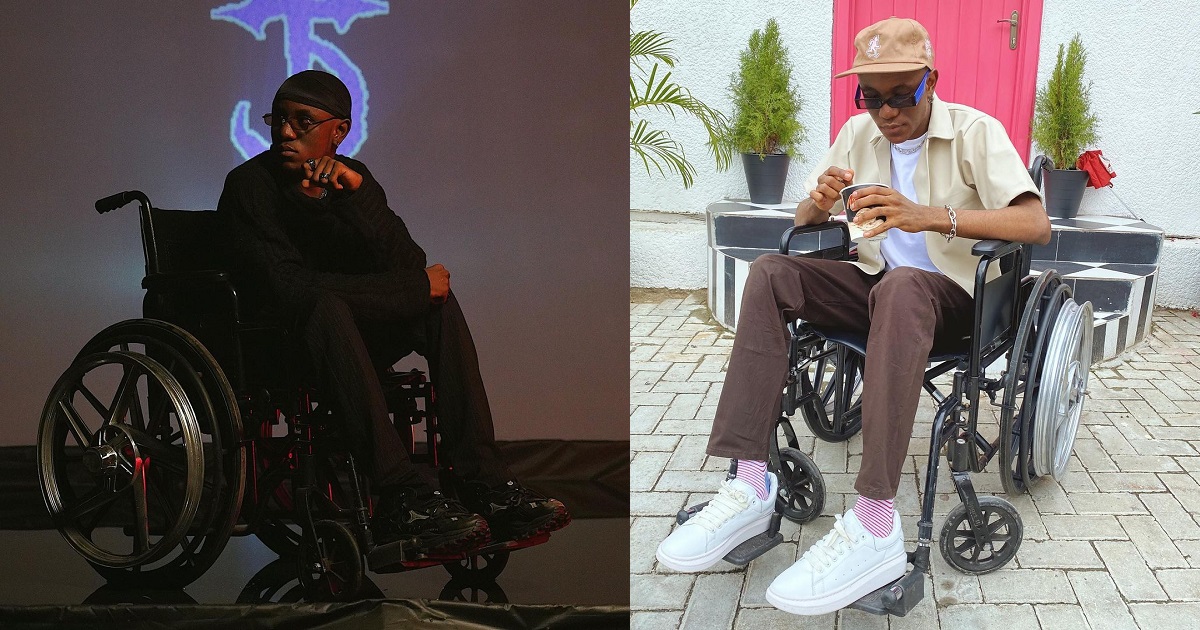 Singer Victony reacts after being accused of using wheelchair to become famous