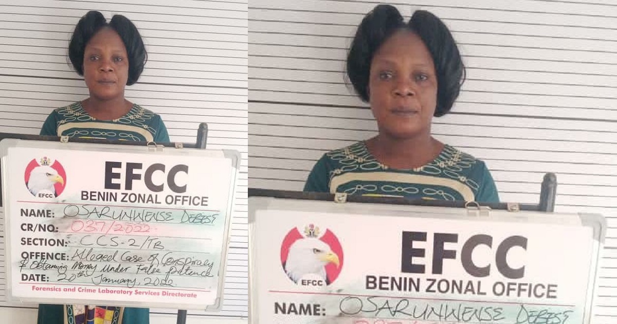 Yahoo boy’s mother sentenced to five years imprisonment in Benin City.