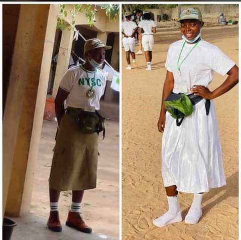 Corps member wearing skirt reportedly decamped after she refused to change to khaki trouser (video) 3 623d75e014039