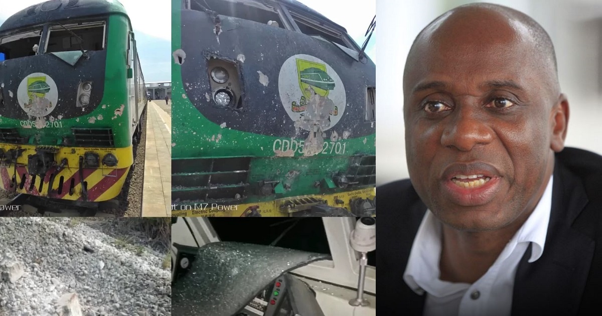“I warned that lives would be lost, now lives are lost” – Minster of Transportation, Rotimi Amaechi reacts to Kaduna-Abuja Train Attack (Video)
