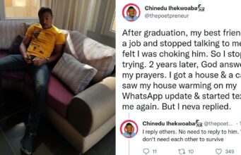 Nigerian man reveals