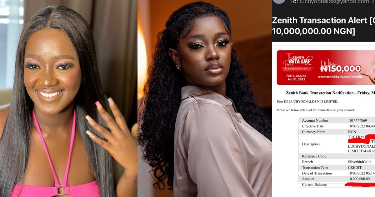 “I got the best man” – Actress, Luchy Donalds declares as her boyfriend gifts her N10million for ‘stress’