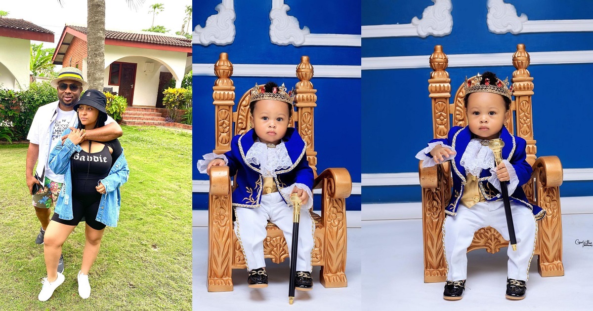 ”Your mum brought me happiness and filled a vacuum in my heart”- Businessman Olakunle Churchill, tells son, King Churchill, as he turns one